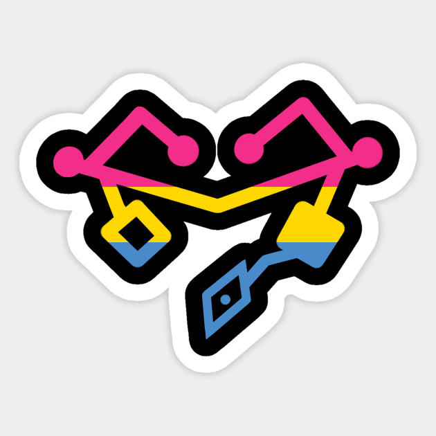 Pansexual Pride Heart Sticker by Khalico